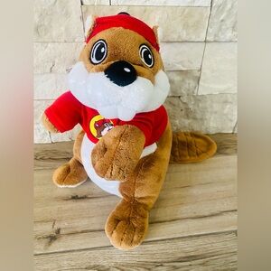 Buc-ee's Gas Station Promo Beaver Plush Stuffed Animal 10 in. JAAG Preowned EUC